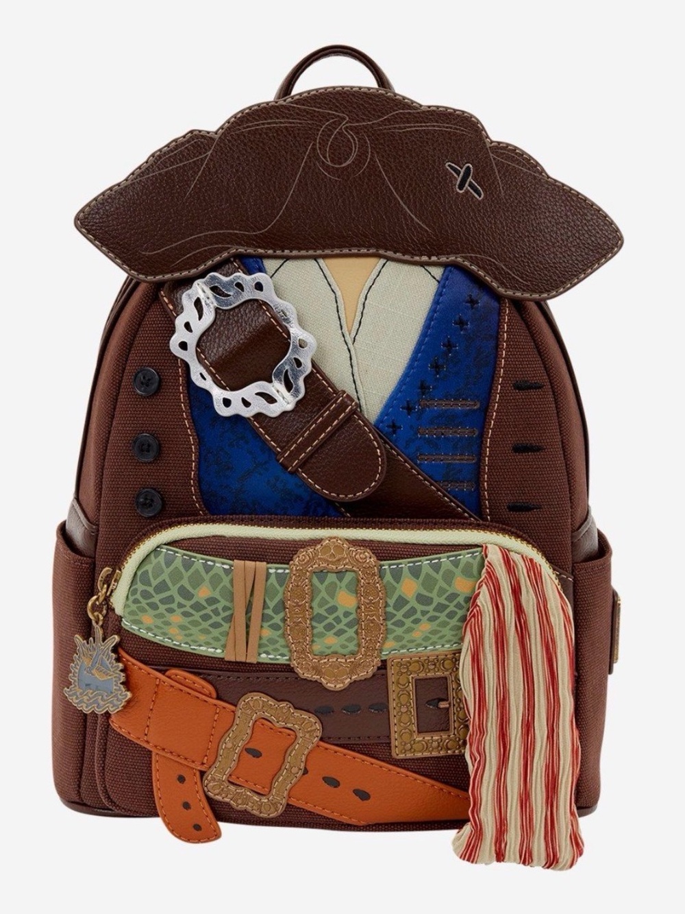 Loungefly NWT The Pirates of the Caribbean Jack Sparrow
Figural Mini Backpack